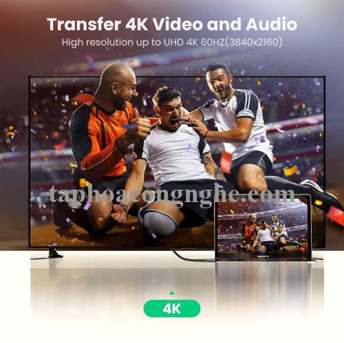Ugreen 70326 5M 4k 60hz cáp Ultra HDMI 2.0 màu đen HD136 30070326